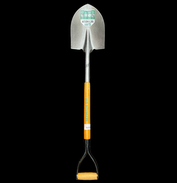 Wood Spade Shovel Short Handle