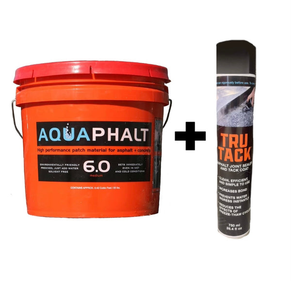 Bundle of 6.0 Permanent Asphalt Repair & Tru Tack