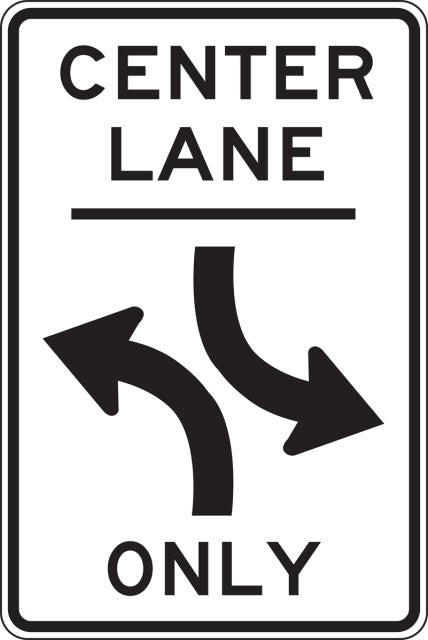 Center Lane Only (24x36)