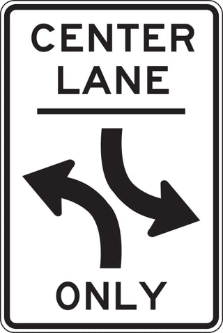 Center Lane Only (24x36)