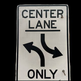 Center Lane Only (24x36)