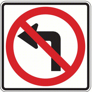 No Left Turn Symbol (24x24)