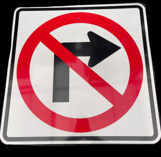 No Right Turn Symbol (24x24)