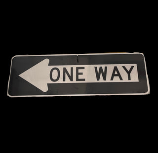 One Way Left Arrow (36x12)
