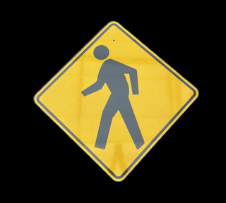 Pedestrian Crossing Sign (30x30)